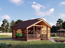 Проект бани из профилированного бруса ББ-1 7,5*8,5м