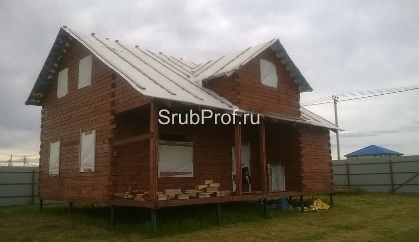 Отделка дома из профилированного бруса