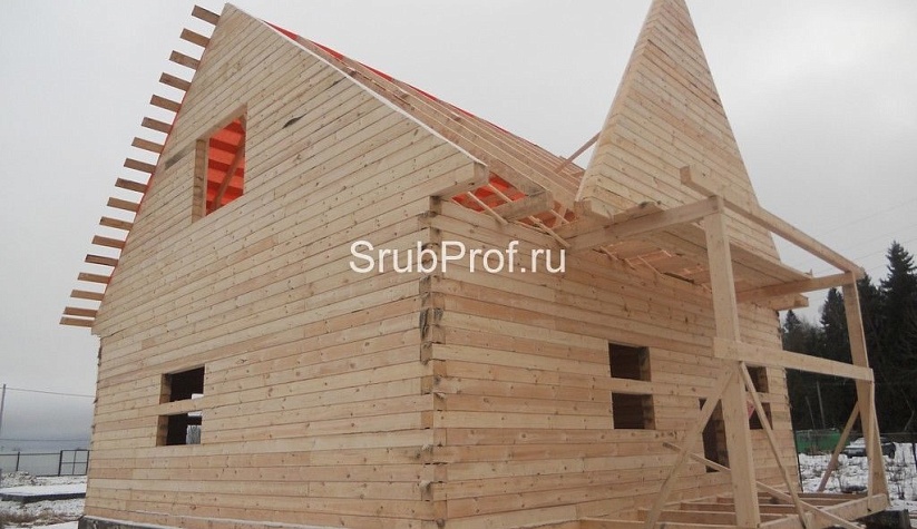 Дом из профилированного бруса 7,5х8,5