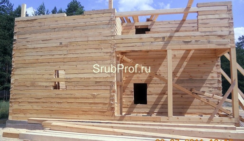 Дом из бруса 8х10 под усадку