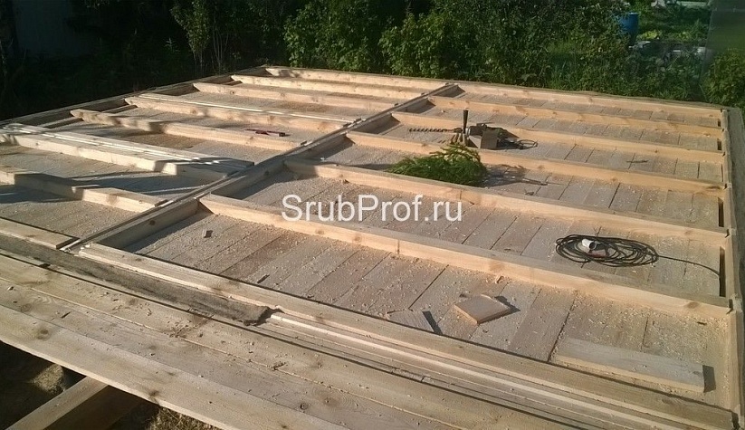 Баня из профилированного бруса 6х8 по проекту "Классная"