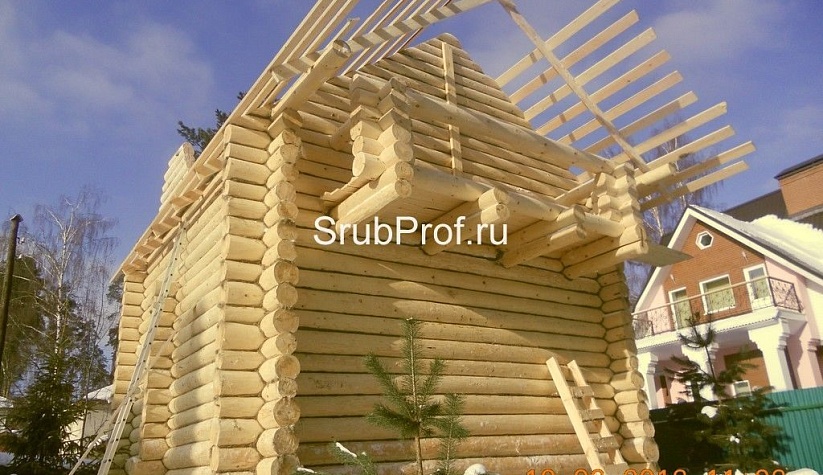Дом из строганного бревна 7х7