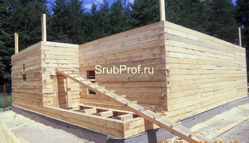 Дом из бруса 8х10 под усадку
