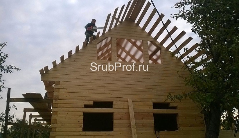 Одноэтажный дом из профилированного бруса 6х9