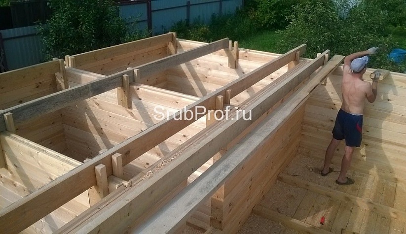 Баня из профилированного бруса 6х8 по проекту "Классная"