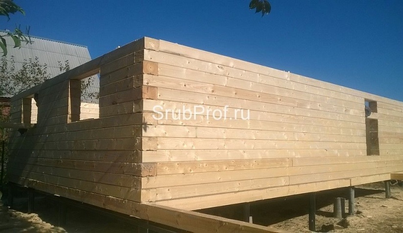 Одноэтажный дом из профилированного бруса 6х9