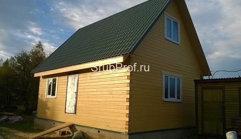 Отделка дома из профилированного бруса под ключ 6х8