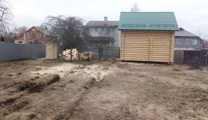 Баня из строганного бревна 6х6м. Округ Домодедово, Востряково