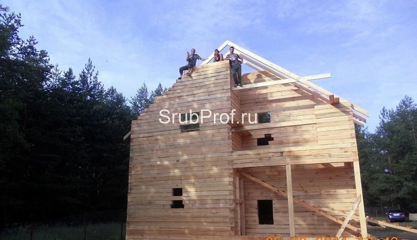 Дом из бруса 8х10 под усадку