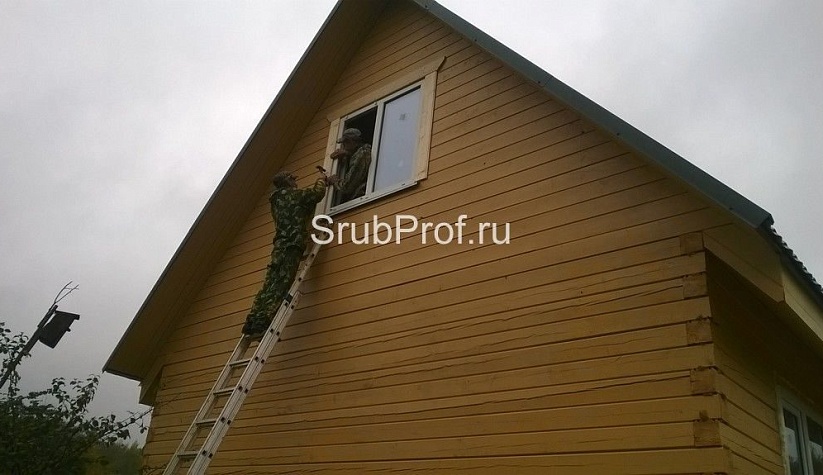 Отделка дома из профилированного бруса под ключ 6х8