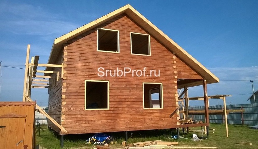 Отделка дома из профилированного бруса