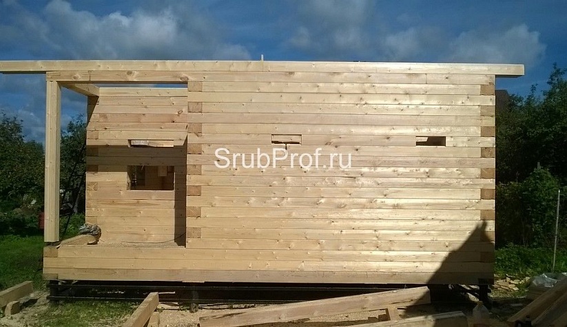 Баня из профилированного бруса 6х6