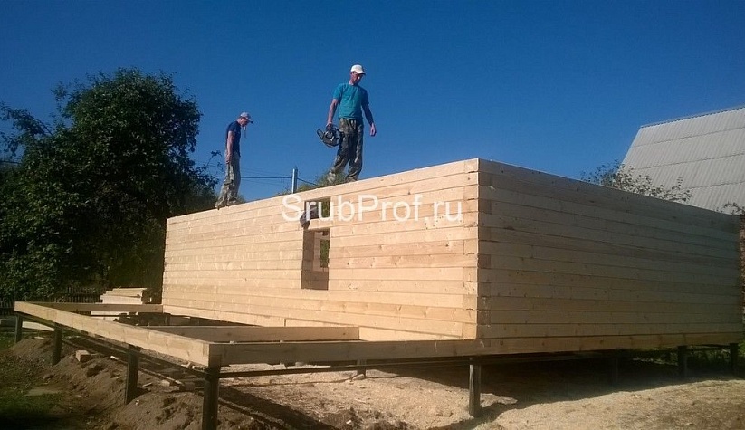 Одноэтажный дом из профилированного бруса 6х9