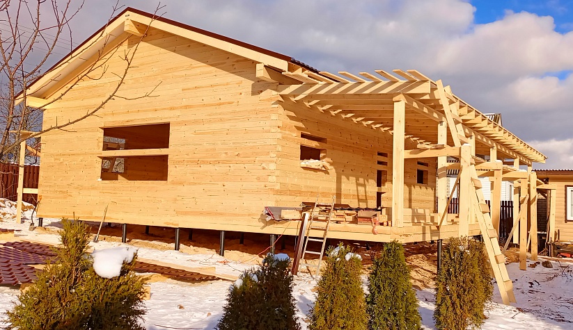 Дом из профилированного бруса 9*11, д. Дядьково