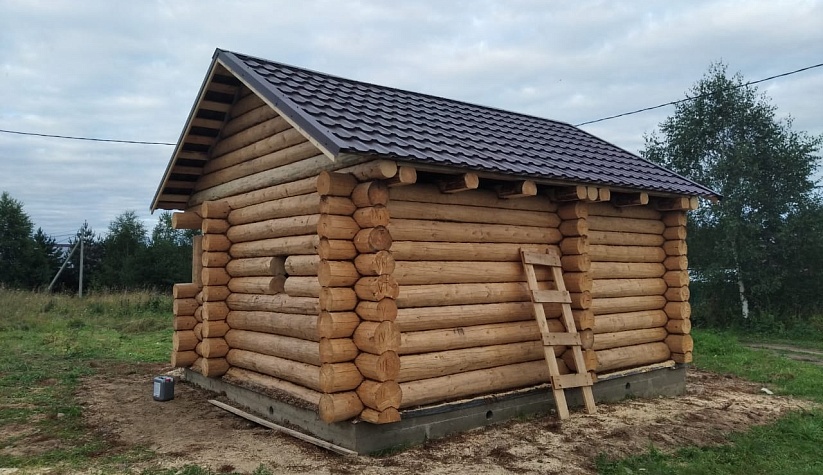Баня дачная. Костромская область, Красносельский район. д.Марфино