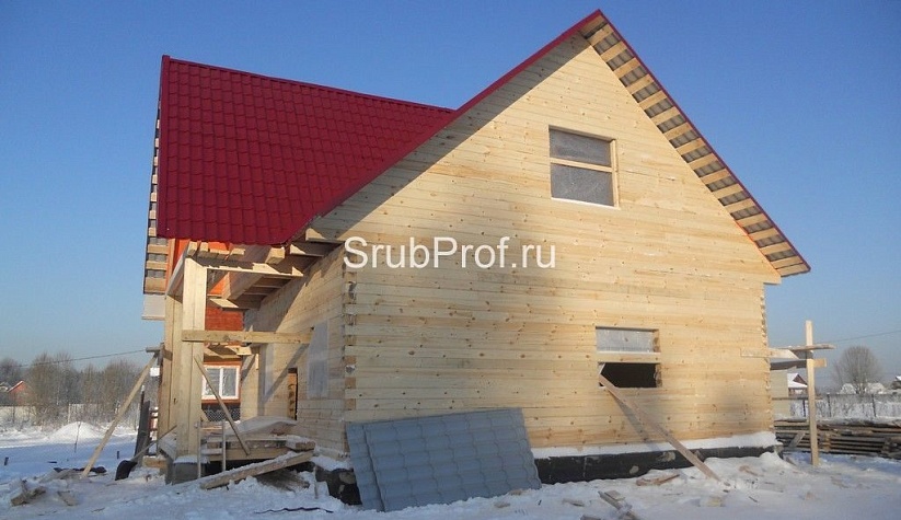 Дом из профилированного бруса 7,5х8,5
