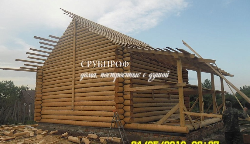 Сруб ручной рубки 8,5х8,5