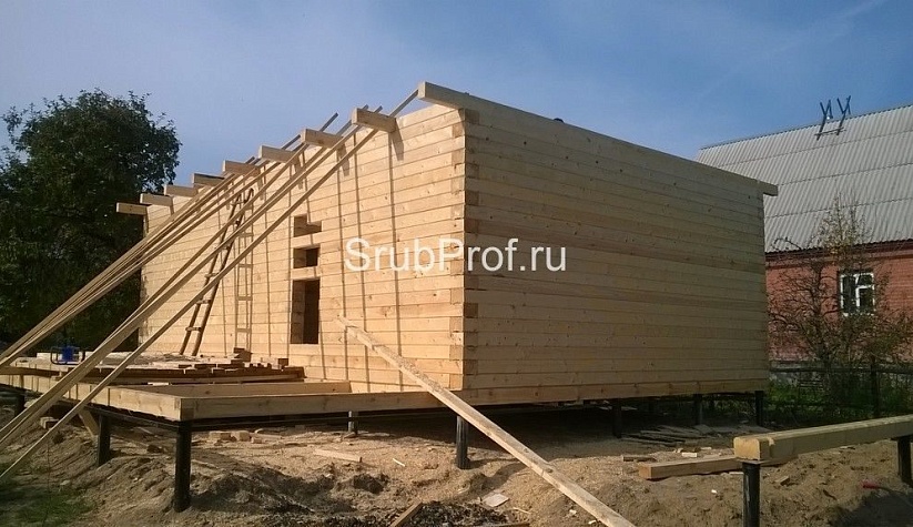 Одноэтажный дом из профилированного бруса 6х9