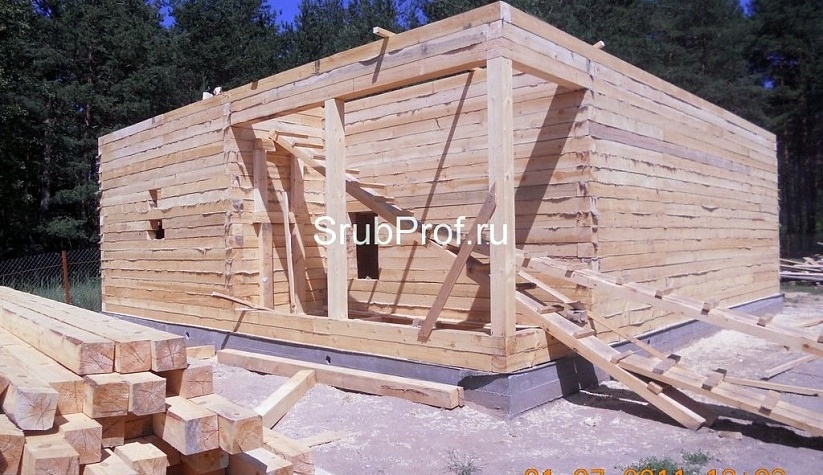 Дом из бруса 8х10 под усадку