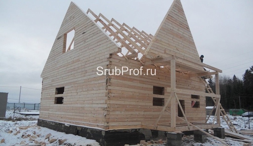 Дом из профилированного бруса 7,5х8,5