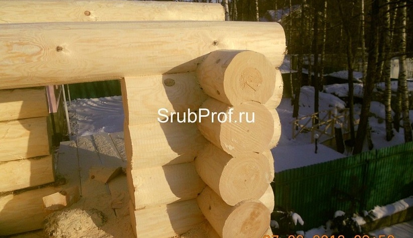 Дом из строганного бревна 7х7