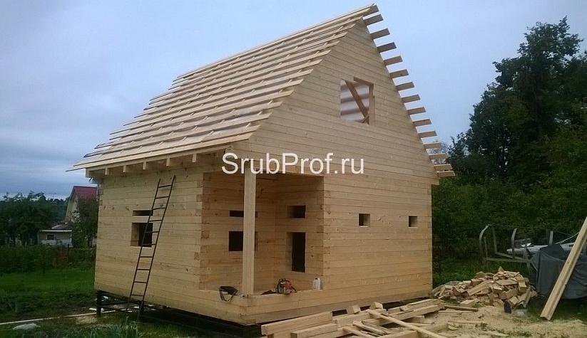 Баня из профилированного бруса 6х6