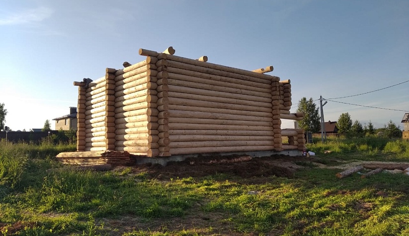 Дом 8х10м. Костромская обл., Красносельский район. д.Марфино