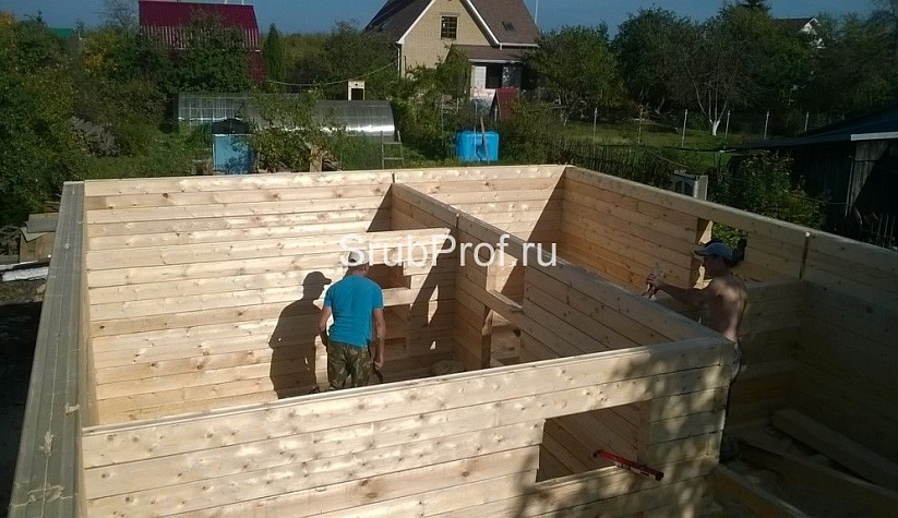 Одноэтажный дом из профилированного бруса 6х9