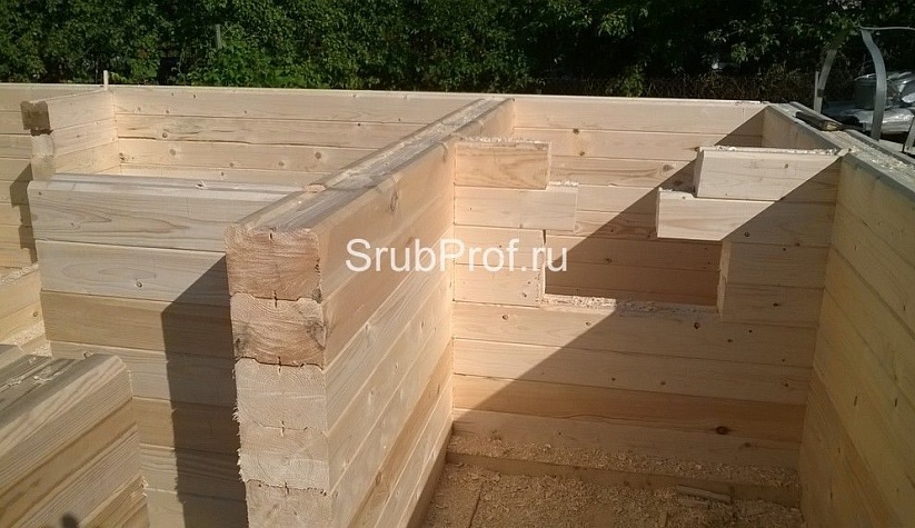 Баня из профилированного бруса 6х6