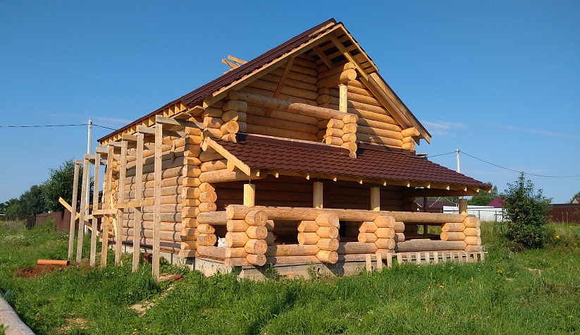 Дом 8х10м. Костромская обл., Красносельский район. д.Марфино