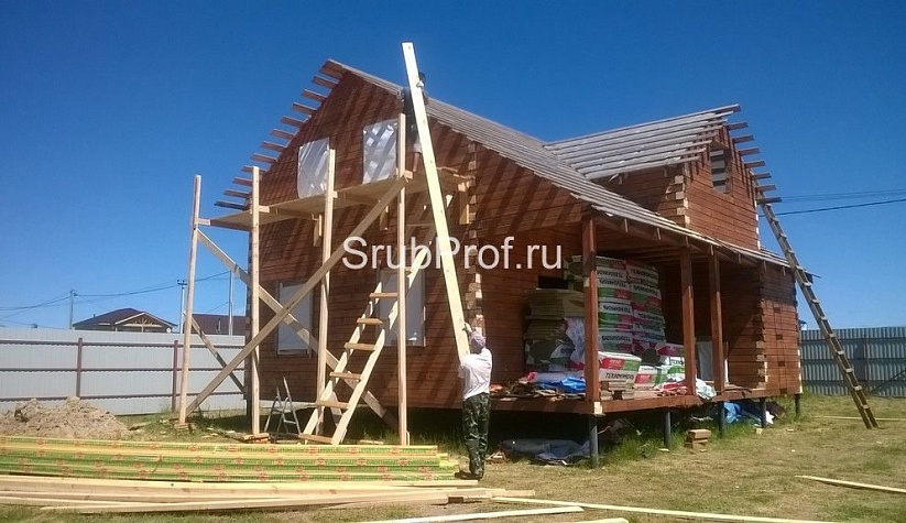 Отделка дома из профилированного бруса