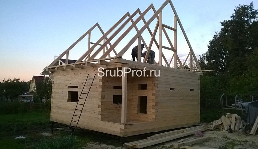 Баня из профилированного бруса 6х6
