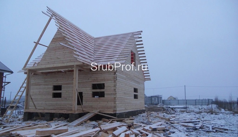 Дом из профилированного бруса 7,5х8,5