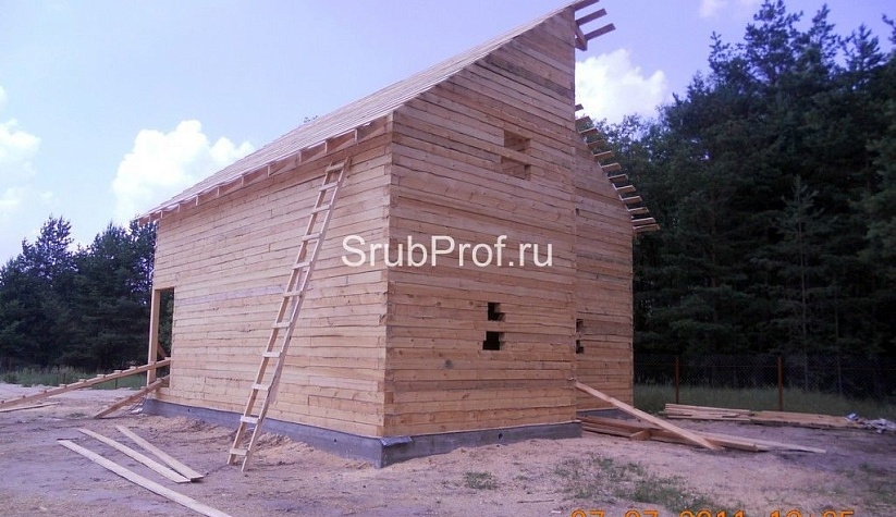 Дом из бруса 8х10 под усадку