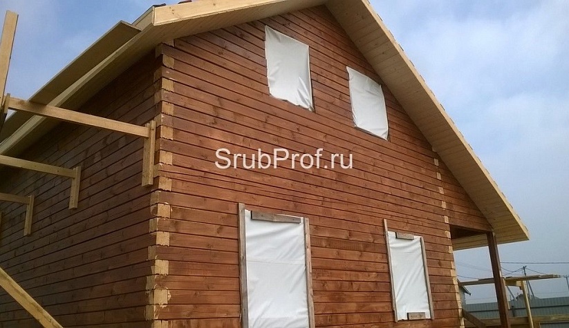 Отделка дома из профилированного бруса