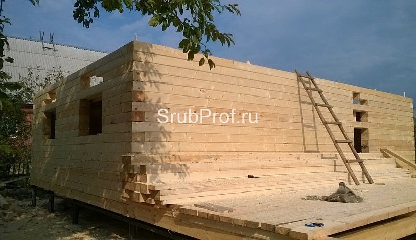 Одноэтажный дом из профилированного бруса 6х9
