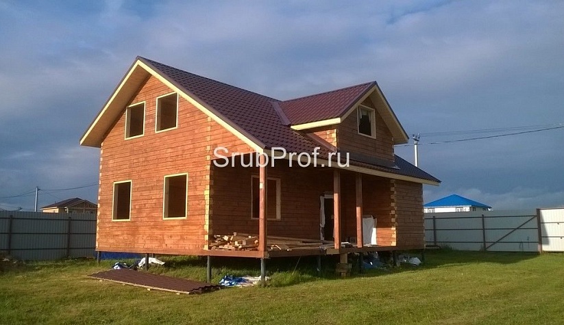 Отделка дома из профилированного бруса