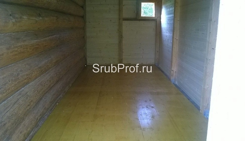 Отделка бани с ломаной крышей