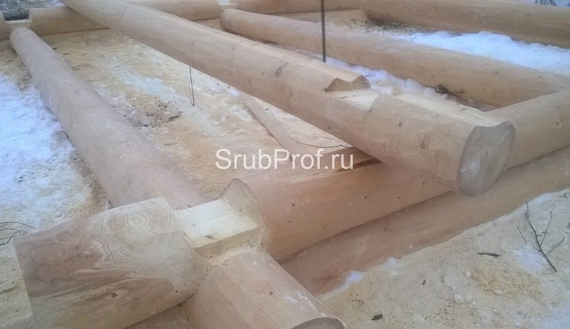 Строительство дома из строганного бревна 6х8