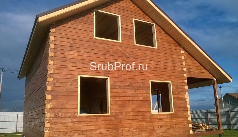 Отделка дома из профилированного бруса