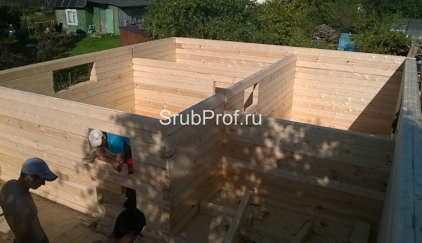 Одноэтажный дом из профилированного бруса 6х9