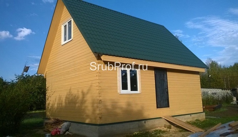 Отделка дома из профилированного бруса под ключ 6х8