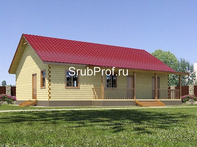 Дом из бруса Реутов 8х12