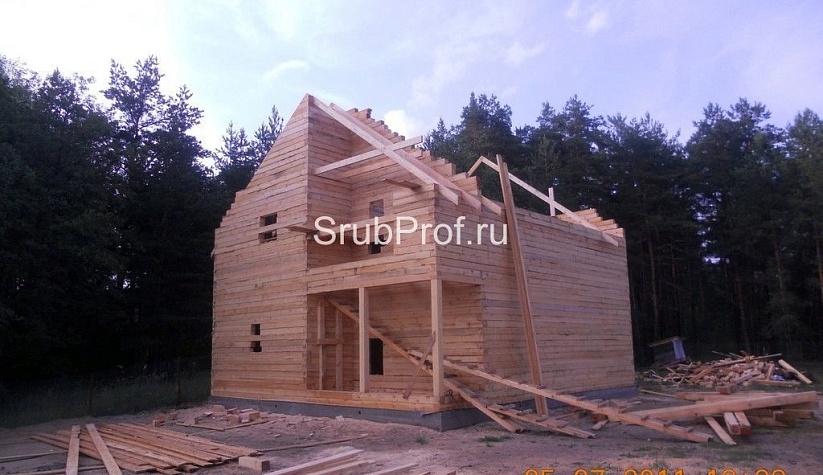 Дом из бруса 8х10 под усадку