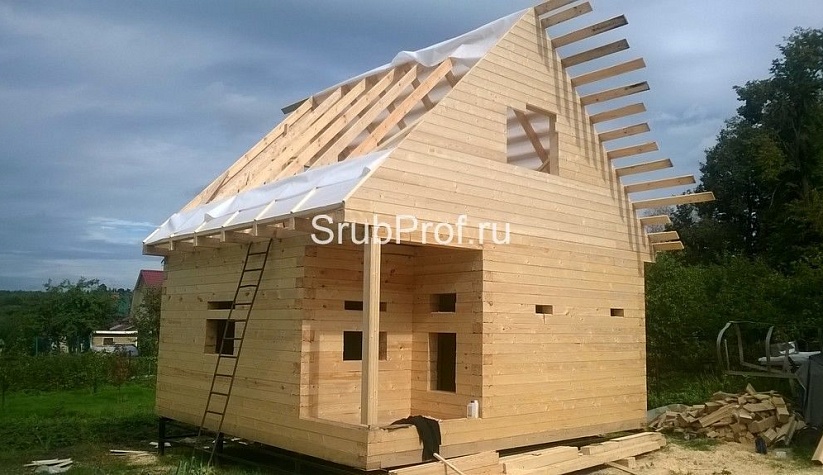 Баня из профилированного бруса 6х6