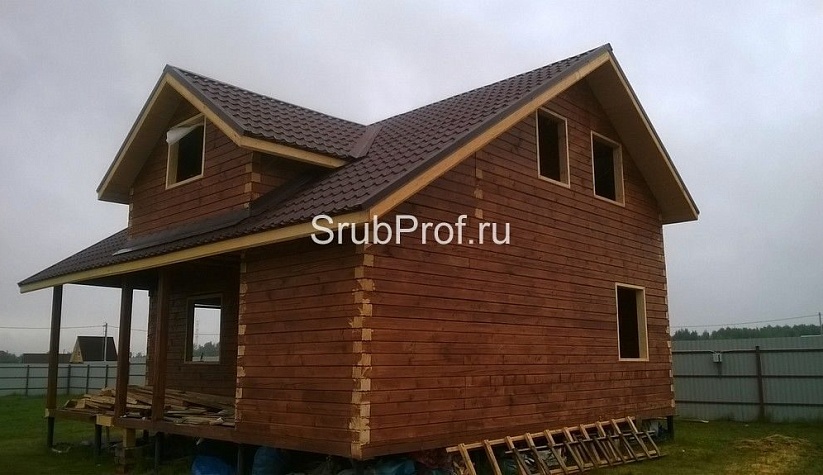 Отделка дома из профилированного бруса