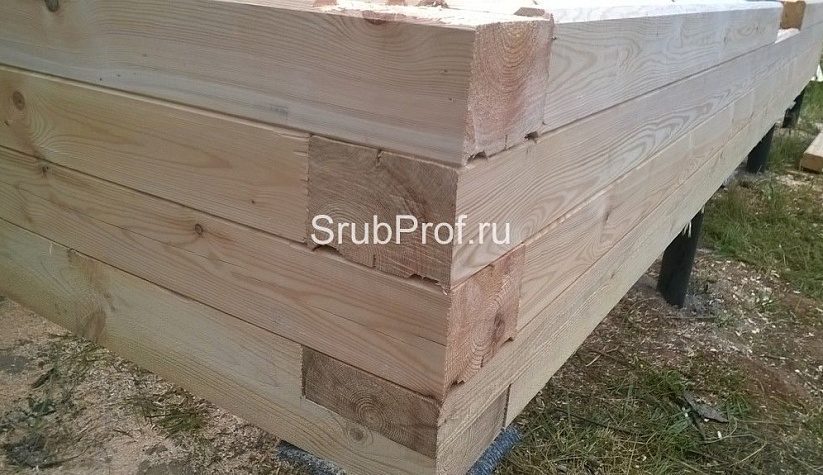 Баня из профилированного бруса 6х8 по проекту "Классная"