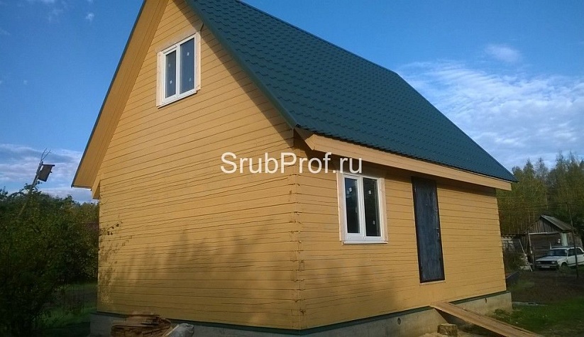 Отделка дома из профилированного бруса под ключ 6х8
