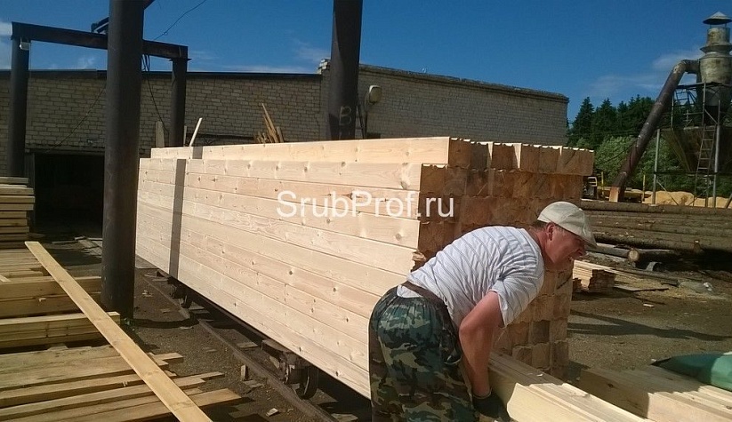 Баня из профилированного бруса 6х8 по проекту "Классная"