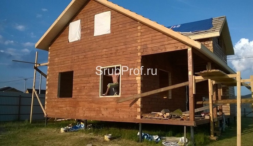 Отделка дома из профилированного бруса